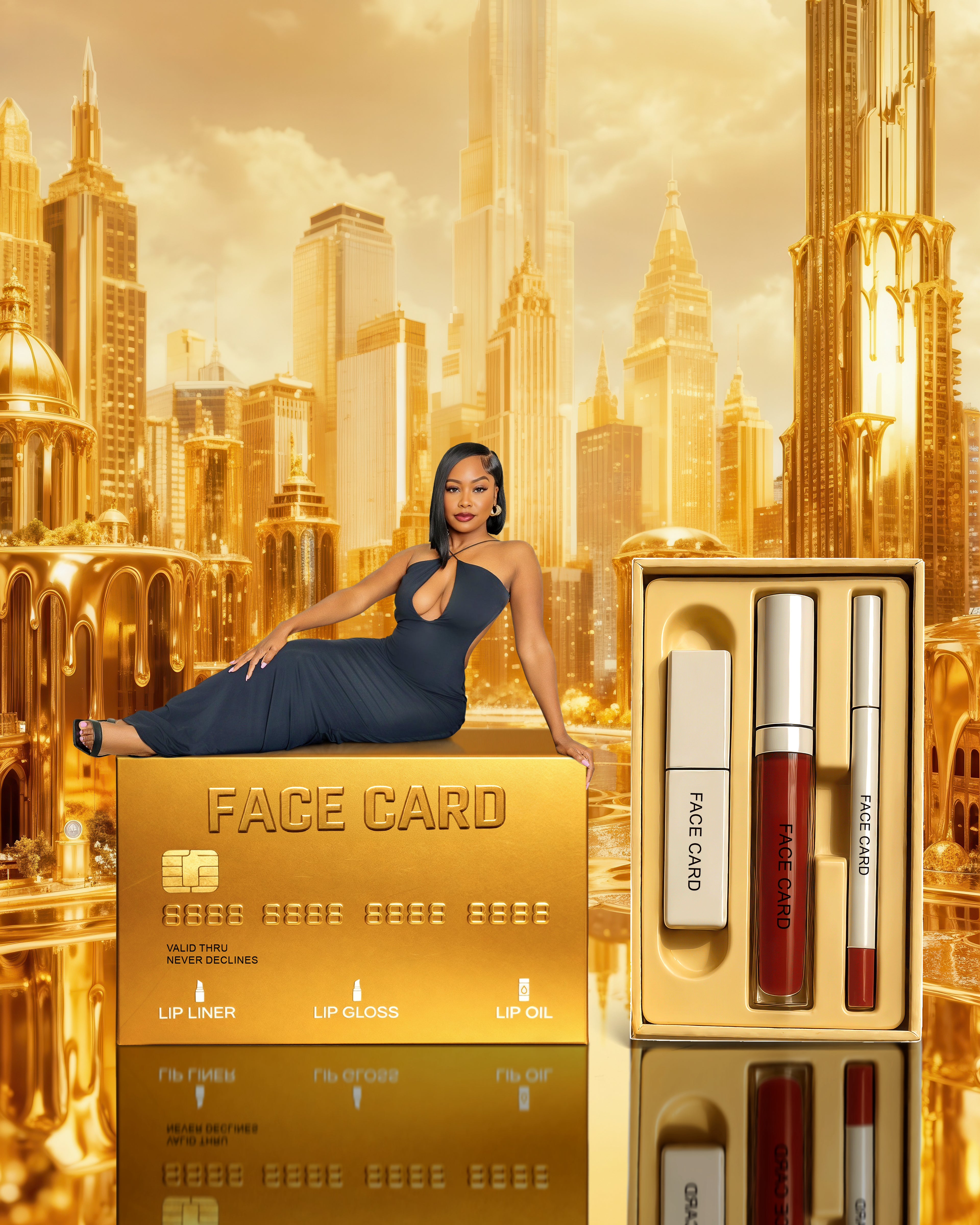 FACE CARD LIP KIT - Face Card Red